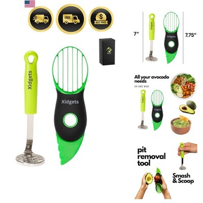 2pc Avocado Tool Set in Box - 3-in-1 Avocado Slicer with Cutter & Pit Remover...