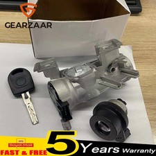 IGNITION BARREL DOOR LOCK SET & KEY 1K0905851B FOR AUDI VW GOLF MK5 MK6 CADDY UK