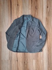 The Limited Womens Green Herringbone Blazer Medium Single Button Notch Lapel