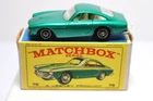 Vintage Lesney Matchbox #75 Ferrari Berlinetta NMIB Green Spoked Wheels
