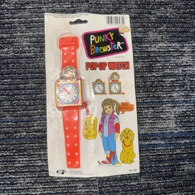 Reloj Pop-up Punky Brewster Vintage Años 80 En Paquete Original Nuevo Sellado - Imagen 1 de 4