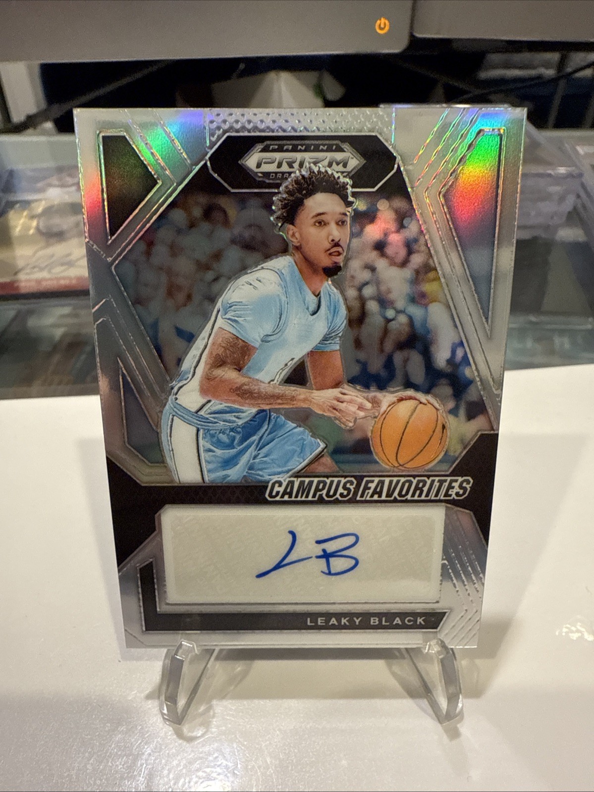 2024 Panini Prizm Draft Leaky Black Campus Favorites SILVER Auto 🔥 UNC