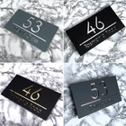 House Number Sign Personalised Plaque Signs Modern Laser Cut Door Address