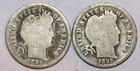 (2) Barber Silver Dimes - 1898-S(Good) 1898-P(Good) - #9332D - FREE SHIPPING