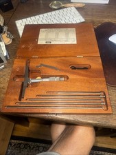 Vg Used Lufkin Rule 513F  Depth Micrometer Ga...