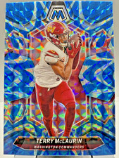 2024 Panini Mosaic Terry McLaurin [ Blue Reactive ] #220  Washington Commanders