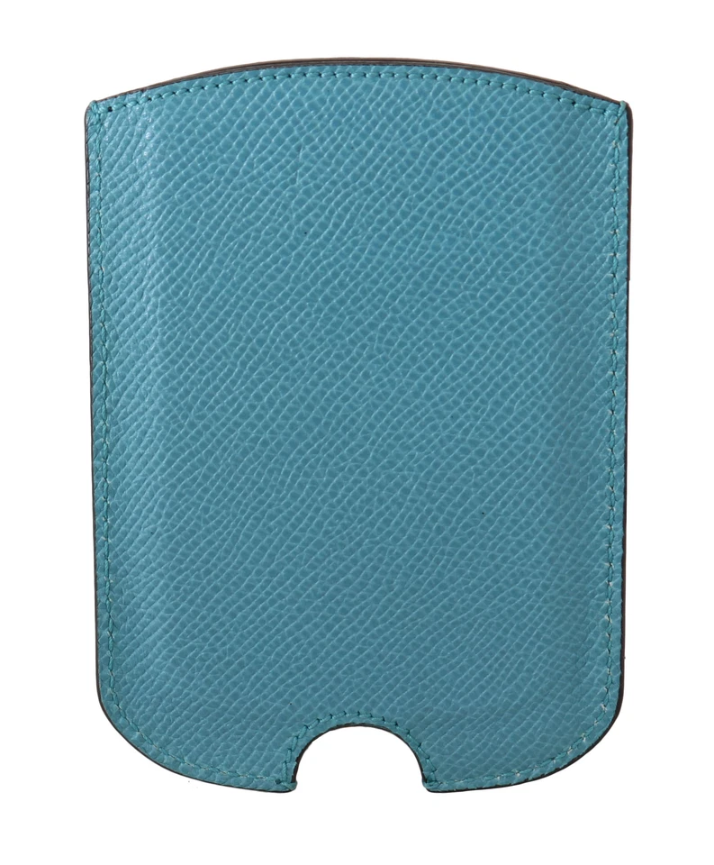 Funda para teléfono Dolce & Gabbana calcetín de cuero azul claro universal PVP $200 Foto 3 de 4
