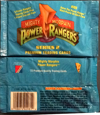 Power Rangers Trading Card Pack (NEW) (Factory Sealed) (S2) (1994) - LAST ONE