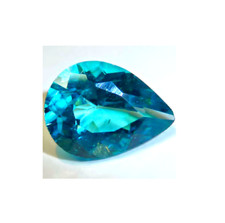 2.97ct Natural Blue Apatite Pear Loose Paraiba Blue Color
