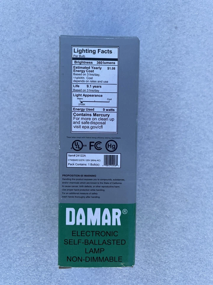 Demar 24122A Electronic Energy Saving Bulb E12 Base - Image 3 of 4