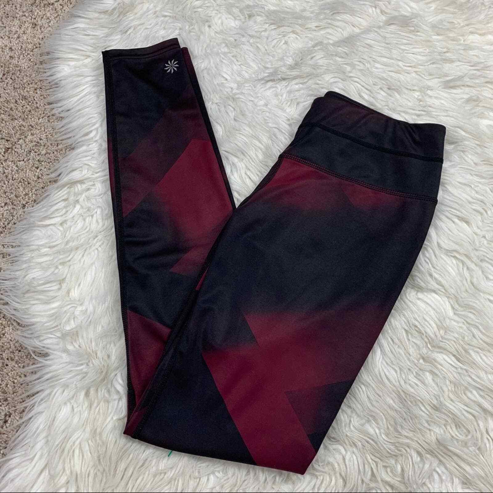 Athleta Sonar Tight Leggings Burgundy Gem