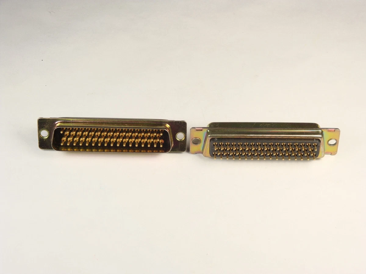 DDMM-50PM ITT Cannon D Sub Connector Plug Straight PCB Mount 50 Position TH  NOS | eBay