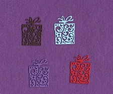 PRESENT little christmas birthday die cuts scrapbook cards