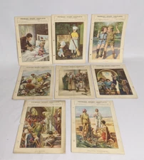 Vintage  Primary Stories Leaflets 1931 Lot Of 8 Providence Lithograph Co.