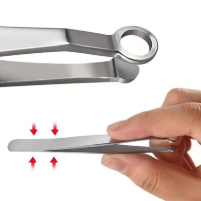 Multifunction Nose Hair Tweezers Steel Round Head Eyebrow Nose Hair Removal