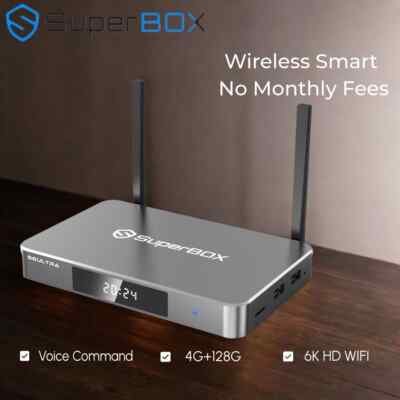 New SuperBox S6 Ultra Android TV Box - 128GB - No Fees - Fast Free Shipping!