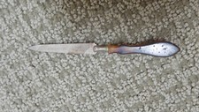 Vintage Faux Tortoise Shell Celluloid Nail File Manicure Vanity Grooming Tool