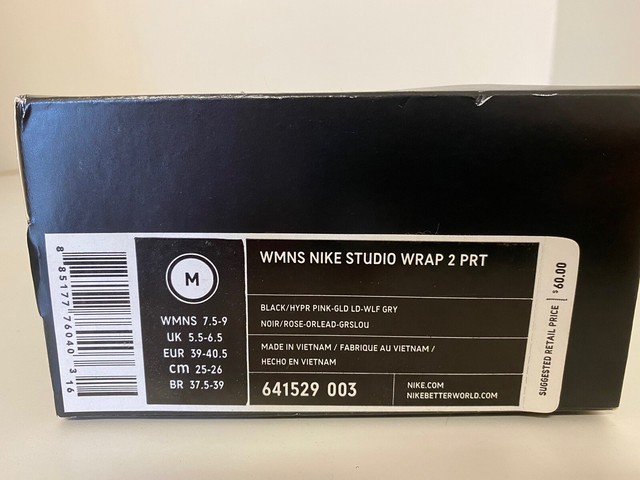 nike studio wrap size chart