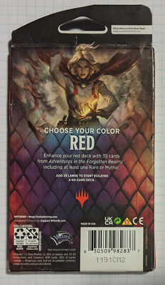 D&D Adventures in the Forgotten Realms Red Theme Booster Pack Sealed 35 Card MTG | eBay D&D Adventures in the Forgotten Realms Red Theme Booster Pack Sealed 35 Card MTG | eBay