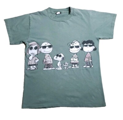 USA製 90s PEANUTS CHARLIE BROWN Tシャツ Vintage 90s Y2K Peanuts Charlie Brown T-Shirt Size Large