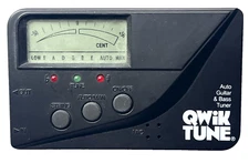 QUIK TUNE CHROMATIC GUITAR & BASS TUNER AUTOMATIC TUNING FAST AND ACCURATE