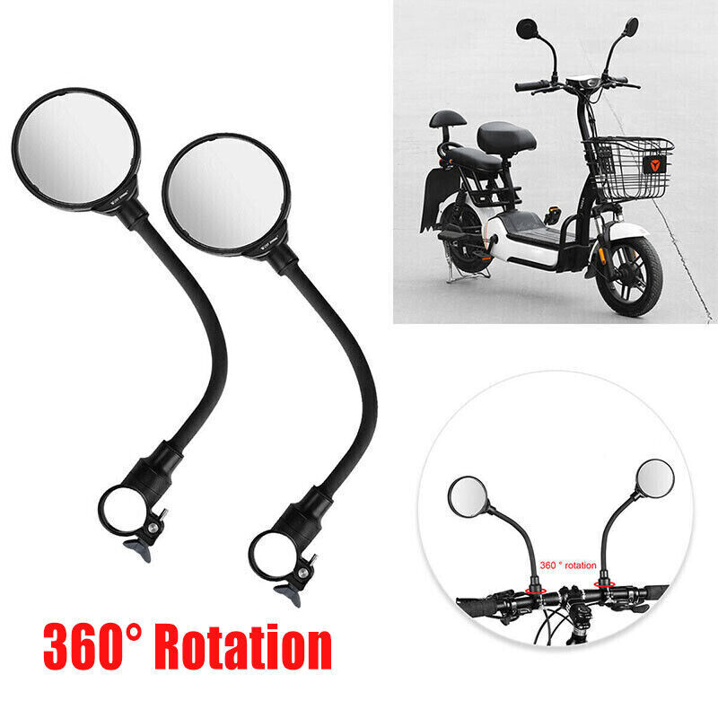 1pc Flexible Bike Rear View Mirror Mtb Road Bicycle Handlebar Rearview Convex