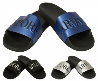 Men's slippers man plastic shoes beachwear EMPORIO ARMANI item