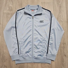 Canterbury Of New Zealand Medium Light Blue Lightweight Full Zip Track Jacket