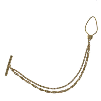 Double Paperclip And Rope Chain Double Gold Tone Rope Paperclip Mens Vintage Vest Chain 7