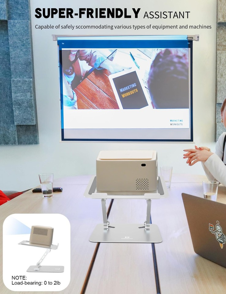 Laptop Stand Adjustable Laptop Holder for Desk, Ergonomic & Foldable