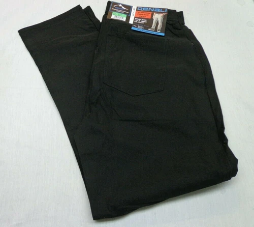 DENALI  Black  Technical Stretch  Pants  NWT 34/30   MSRP $54