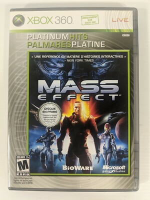 Mass Effect -- Platinum Hits (Microsoft Xbox 360) -- Complete In Box (CIB) --