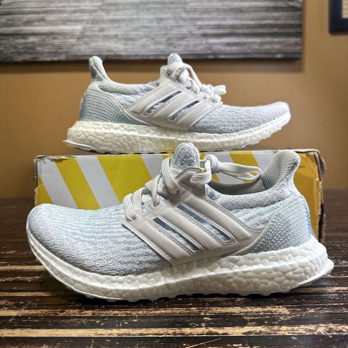 Adidas Ultraboost x Parley Men's Running Shoes Icey Blue White ART