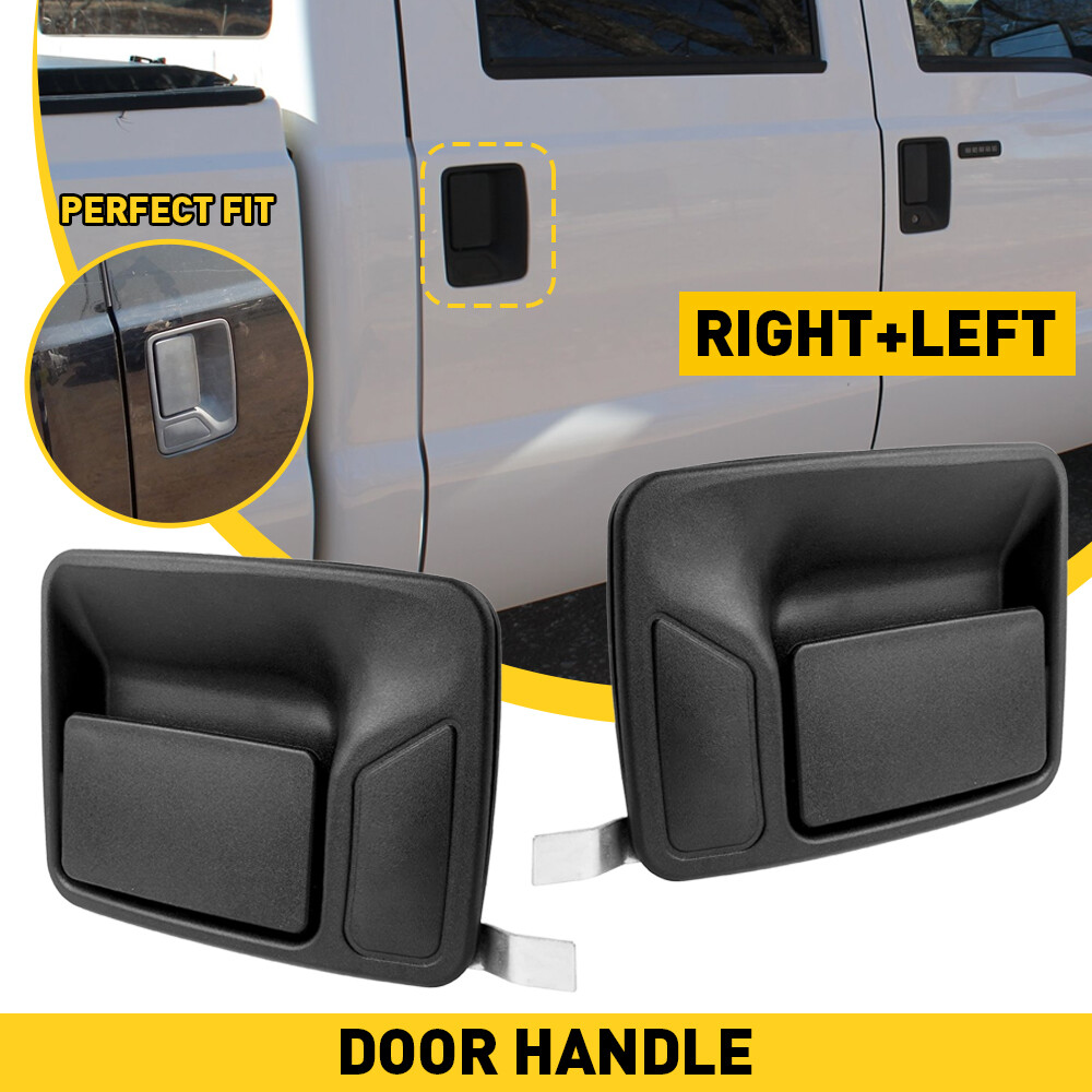 Right Front Outside Door Handle – Black Textured Plastic For 1999-2016 Ford F250/F350 Super Duty