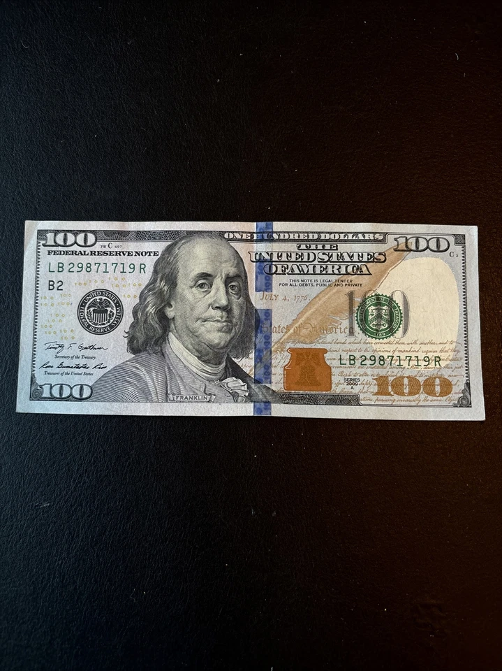 $100 Bill (One Hundred Dollar Bill) – Lightly Circulated- 2009A Series - Image 2 of 4