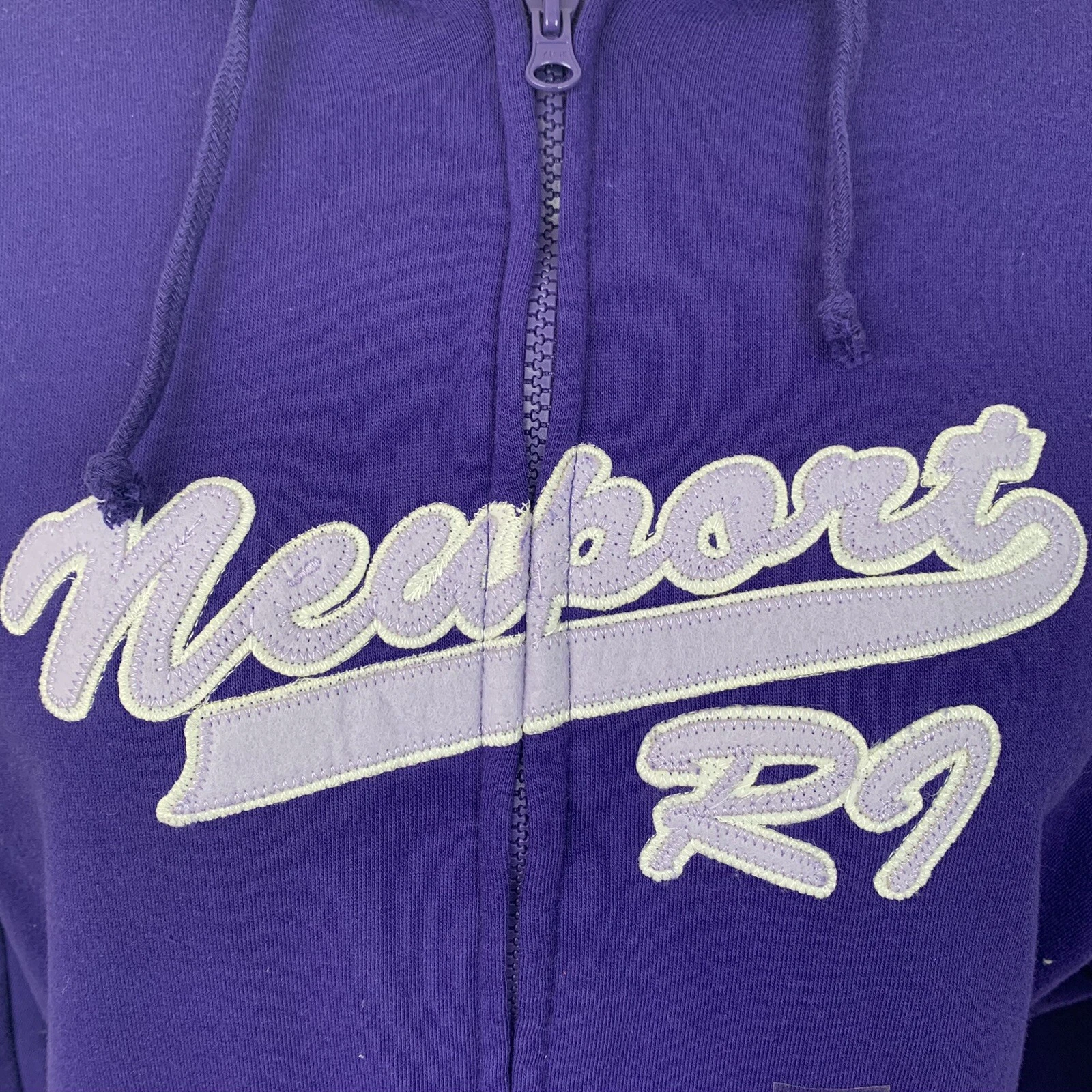 VETEMENTS Felpa con cappuccio Bailey T’s Junior taglia 18 viola zip Newport nuova con etichetta