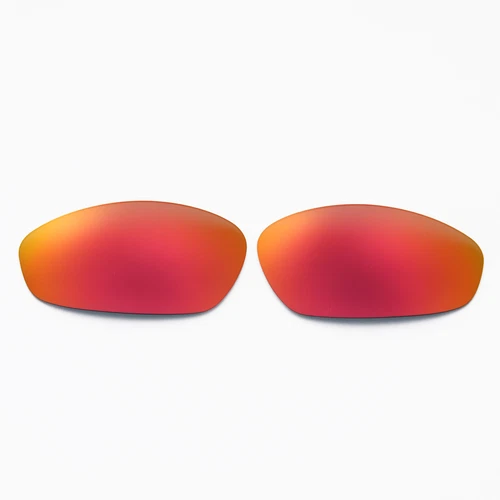 Walleva Fire Red Polarized Replacement Lenses For Oakley Whisker Sunglasses - product listing photo