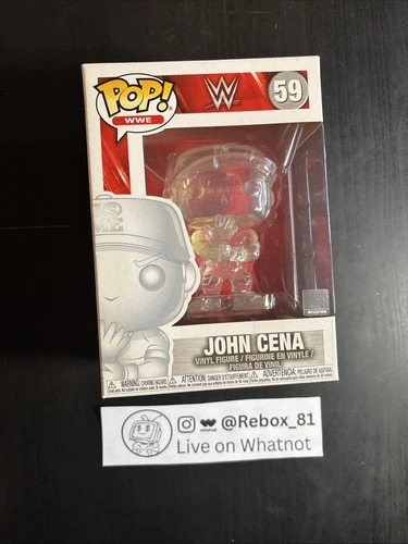 WWE Funko Pop! John Cena Invisible #59 You Can’t See Me Wrestling Figure Vinyl