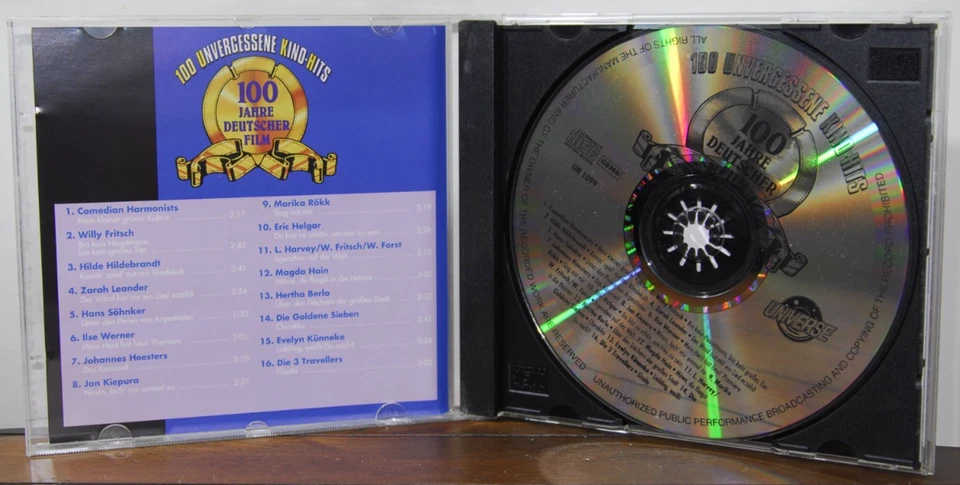CD - Universe - 100 Jahre Deutscher Film - Various - Zustand Near Mint (1122) - Bild 3 von 4