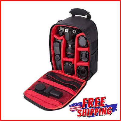 SLR/ DSLR WATERPROOF TRAVEL CAMERA BAG Canon Nikon Sony Digital Padded Cover