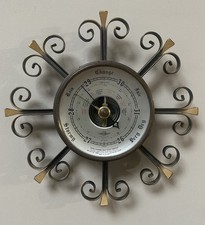 Vintage Barometer Shortland SB Smiths Aneroid Mid Century Sun Burst Curated Home