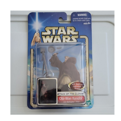 Hasbro Star Wars Attack of the Clones Obi-Wan Kenobi Action Figure 2002