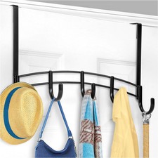 Professional Home Over the Door Hooks - 5 Hook - Over the Door Coat Rack - Over