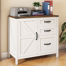 Filing Cabinet Two Drawer File Cabinets for Home Office, Lateral Farmhouse Woode