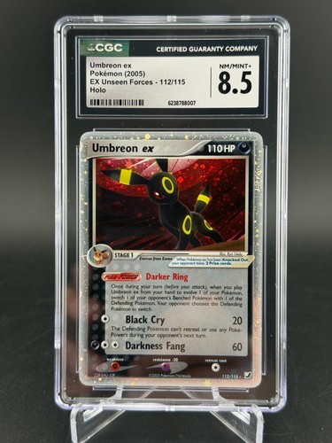 Pokemon Umbreon EX EX Unseen Forces 112/115 Holo CGC 8.5