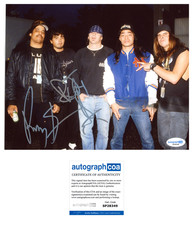 Rocky George & R.J. Herrera 'Suicidal Tendencies' Band Signed 8x10 Photo ACOA
