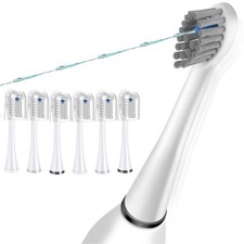 6 Pack Flossing Toothbrush Heads Replacement for Waterpik Sonic Fusion SF-01 SF-