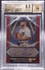 2020 Bowman Draft Spencer Torkelson Red Refractor BGS 9.5 Auto 10 RARE RC /5