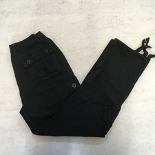 Cargo Trousers Womens W32 L30 Black Utility Pockets Straight Workwear Outdoor