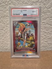 2025 Panini Donruss WNBA Caitlin Clark #3 Downtown Indiana Fever PSA 10 POP 6
